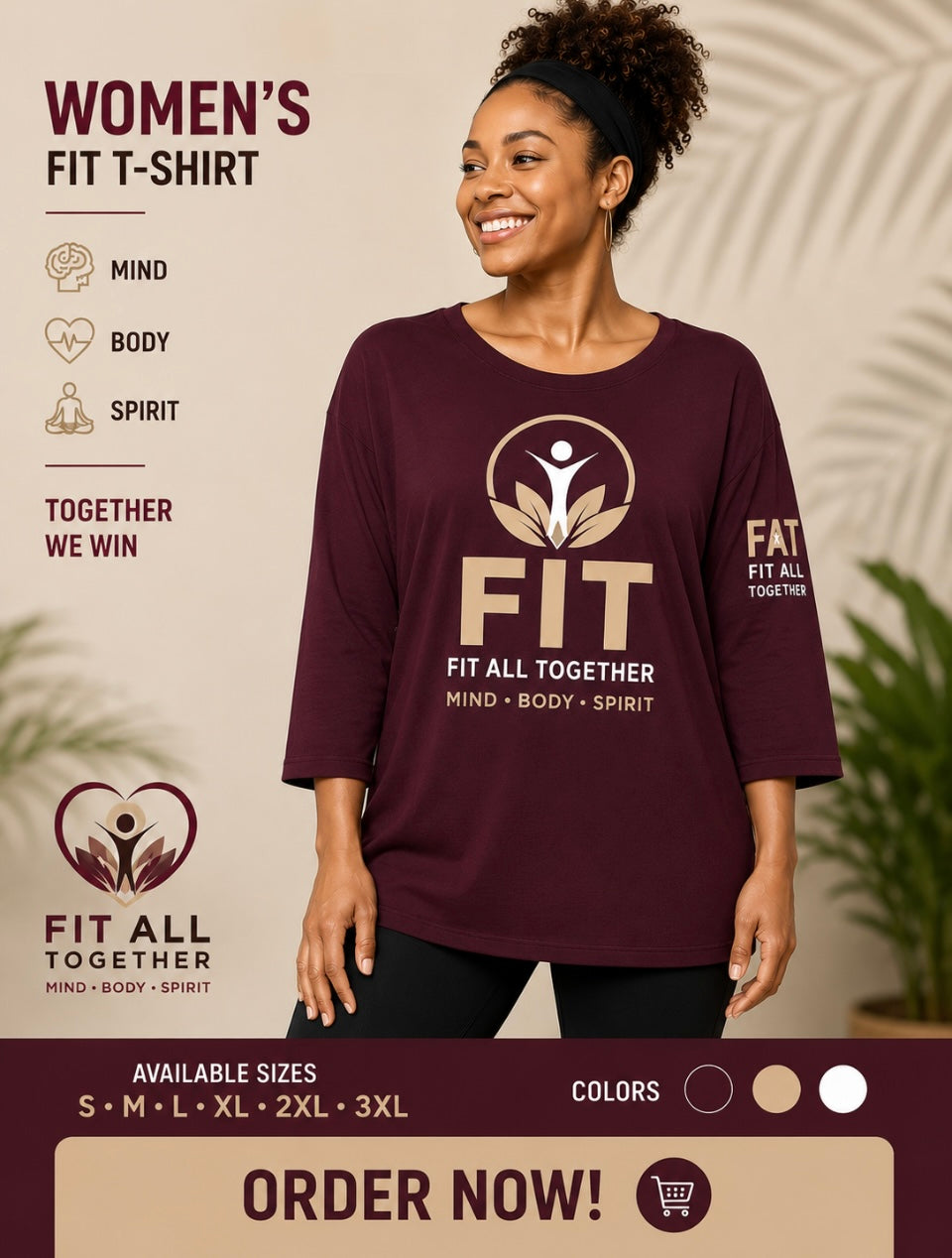FIT All Together Women's T-Shirt (Bronze)